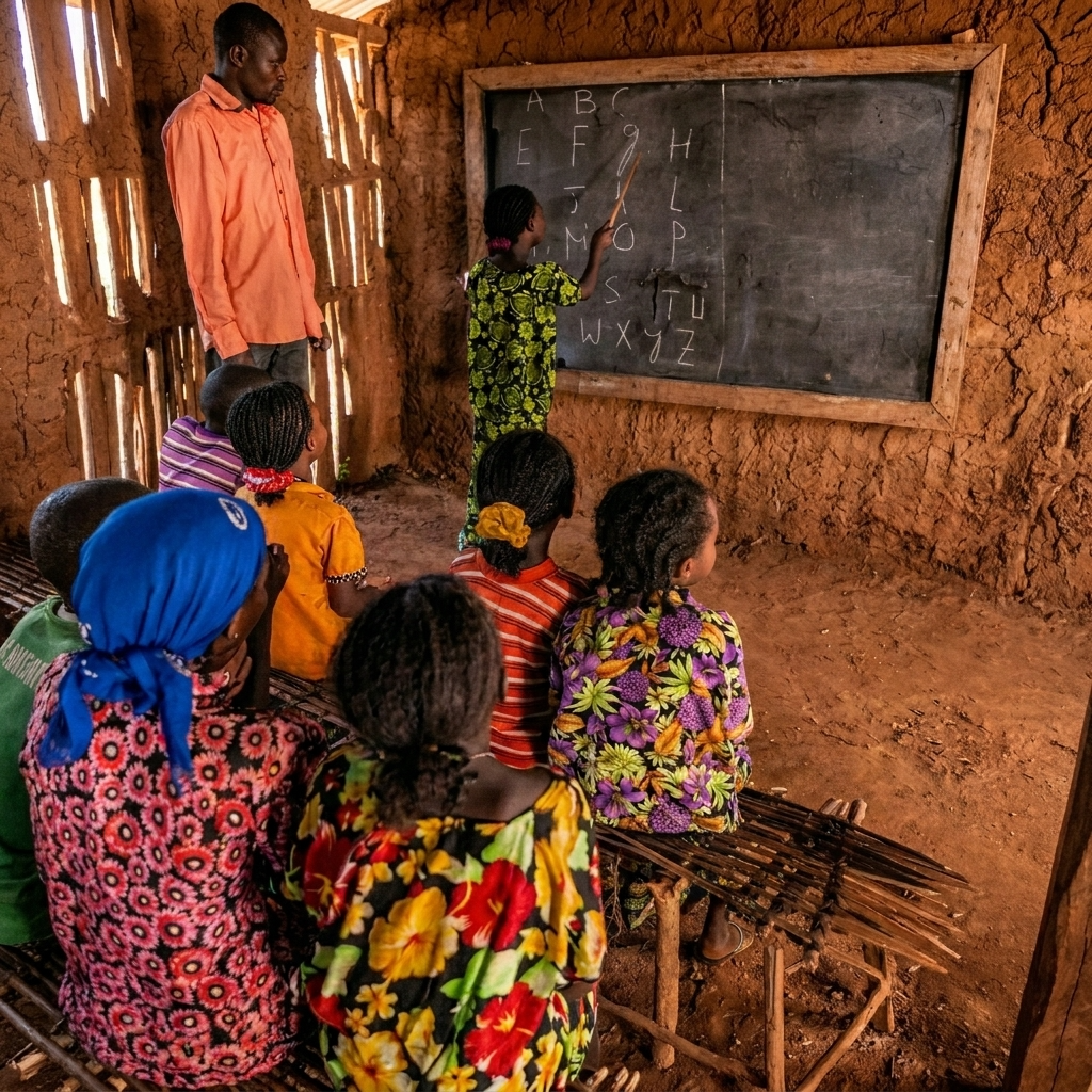 Sala de aula na África do Sul